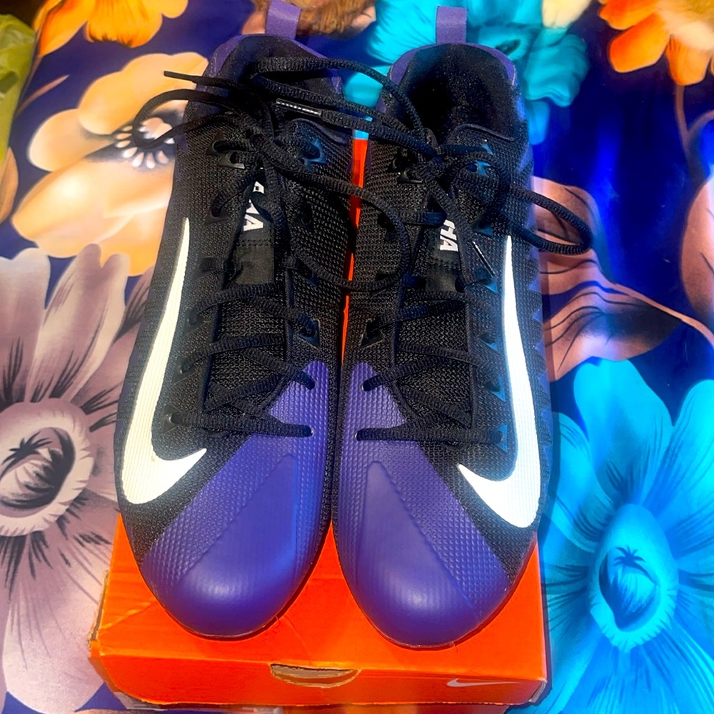 Nike Alpha Menace  12.5 kleats  brand new hard to find purple color
